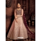 Dusty Pink Designer Embroidered Gown Style Anarkali Suit