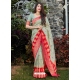 Grayish Green Designer Wedding Wear Banarasi Soft Silk Sari
