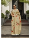 Olive Green Designer Wedding Wear Soft Zari Sari