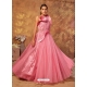 Pink Readymade Fancy Designer Party Wear Net Gown