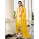 Yellow Designer Wedding Palazzo Salwar Suit