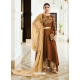 Brown Designer Wedding Anarkali Suit