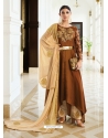 Brown Designer Wedding Anarkali Suit