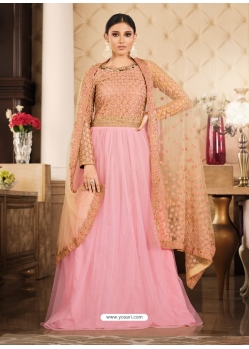 Pink Designer Wedding Anarkali Suit