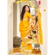 Yellow Designer Wedding Wear Banarasi Soft Silk Sari