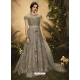 Olive Green Designer Party Wear Net Anarkali Suit