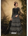 Black Designer Party Wear Net Anarkali Suit