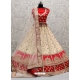 Cream Designer Bridal Wear Lehenga Choli