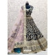 Navy Blue Designer Bridal Wear Lehenga Choli