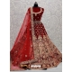 Maroon Designer Bridal Wear Lehenga Choli