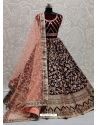 Maroon Designer Bridal Wear Lehenga Choli