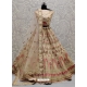 Cream Designer Bridal Wear Lehenga Choli