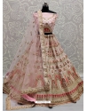 Baby Pink Designer Bridal Wear Lehenga Choli