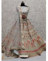 Light Grey Designer Bridal Wear Lehenga Choli