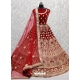 Maroon Designer Bridal Wear Lehenga Choli