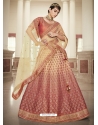 Light Orange Designer Wedding Wear Lehenga Choli