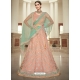 Light Orange Designer Wedding Wear Lehenga Choli