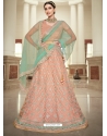 Light Orange Designer Wedding Wear Lehenga Choli