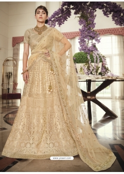 Gold Designer Wedding Wear Lehenga Choli