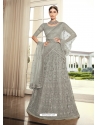 Grey Designer Wedding Wear Lehenga Choli