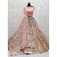 Baby Pink Designer Bridal Wear Lehenga Choli