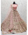 Baby Pink Designer Bridal Wear Lehenga Choli