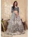 Silver Designer Wedding Wear Lehenga Choli