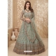 Grayish Green Designer Wedding Wear Lehenga Choli