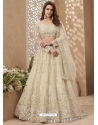 Off White Designer Wedding Wear Lehenga Choli