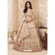 Cream Designer Wedding Wear Lehenga Choli