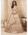 Cream Designer Wedding Wear Lehenga Choli