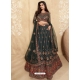 Dark Green Designer Wedding Wear Lehenga Choli