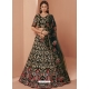 Dark Green Designer Wedding Wear Lehenga Choli