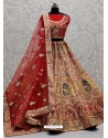 Red Designer Bridal Wear Lehenga Choli