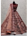 Maroon Designer Bridal Wear Lehenga Choli