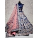 Royal Blue Designer Bridal Wear Lehenga Choli