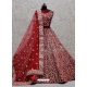 Red Designer Bridal Wear Lehenga Choli