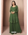 Mehendi Readymade Designer Real Georgette Embroidered Salwar Suit
