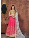 Hot Pink Designer Wedding Wear Lehenga Choli