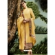 Yellow Designer Party Wear Straight Salwar Suit