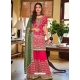 Fuchsia Designer Wedding Wear Embroidered Salwar Suit