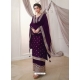 Purple Designer Wedding Wear Embroidered Salwar Suit