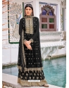 Black Designer Wedding Wear Embroidered Salwar Suit