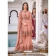 Dusty Pink Designer Wedding Wear Embroidered Salwar Suit