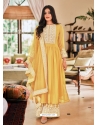 Yellow Designer Wedding Wear Embroidered Salwar Suit
