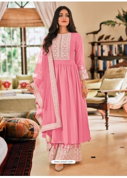 Light Pink Designer Wedding Wear Embroidered Salwar Suit