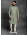 Pista Green Exclusive Readymade Designer Indowestern Sherwani