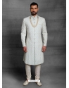 Sky Blue Exclusive Readymade Designer Indowestern Sherwani