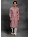 Old Rose Exclusive Readymade Designer Indowestern Sherwani