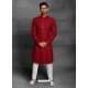 Maroon Exclusive Readymade Designer Indowestern Sherwani